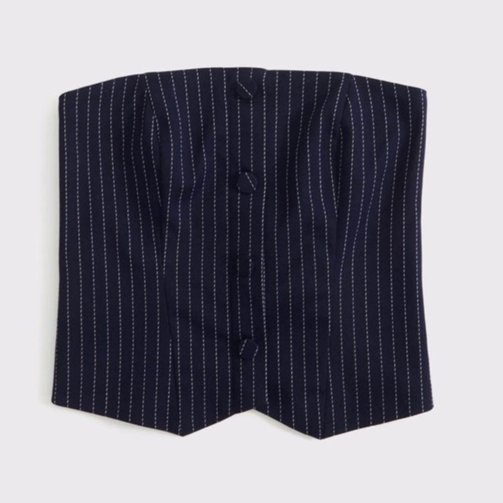 Abercrombie & Fitch Strapless Tailored Vest